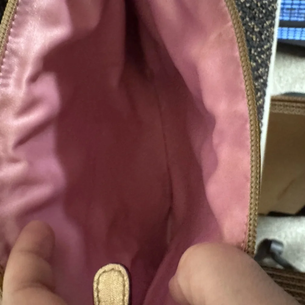 Coach Signature Brown and Tan tablet case
